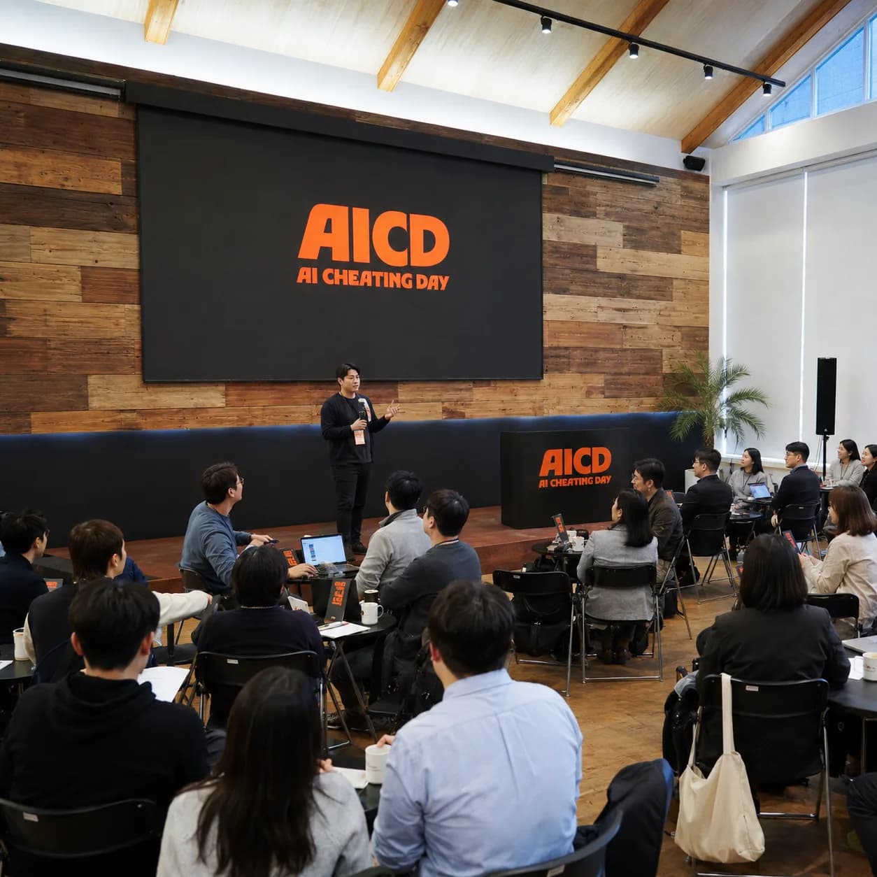 AI 컨닝데이 행사장 전경